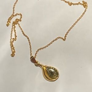 Necklace with gold plated chain